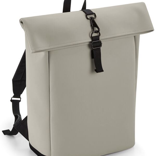 BagBase Matte PU Roll-Top Backpack Thumbnail
