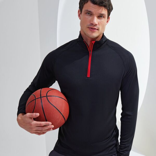 TriDri® long sleeve performance ¼ zip Thumbnail